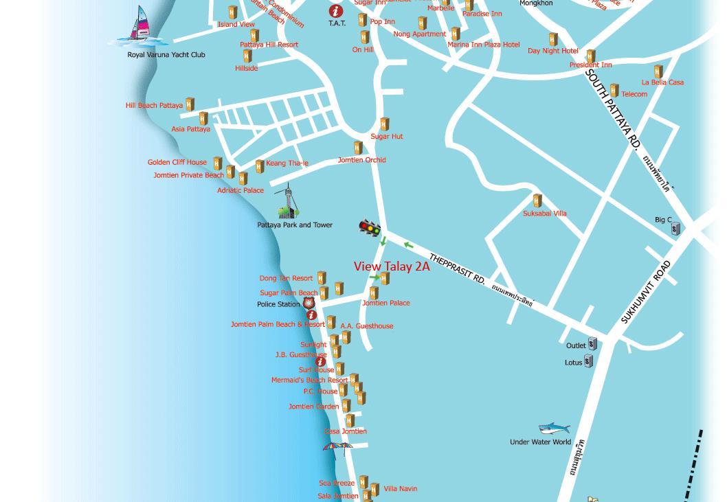 View Talay 2 Suite Apartments Jomtien Beach Exterior foto